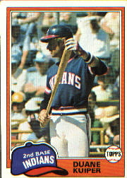 1981 Topps Baseball Cards      612     Duane Kuiper